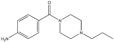 4-[(4-propylpiperazin-1-yl)carbonyl]aniline Struktur