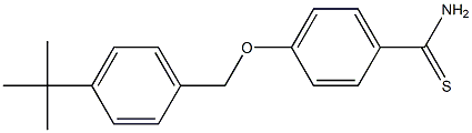 4-[(4-tert-butylphenyl)methoxy]benzene-1-carbothioamide Struktur