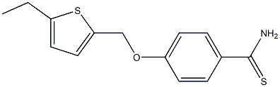 4-[(5-ethylthiophen-2-yl)methoxy]benzene-1-carbothioamide Struktur