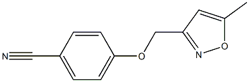 4-[(5-methyl-1,2-oxazol-3-yl)methoxy]benzonitrile Struktur