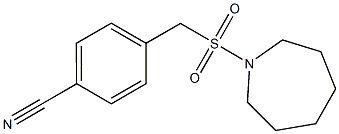 4-[(azepane-1-sulfonyl)methyl]benzonitrile Struktur