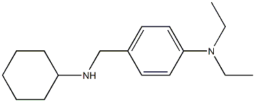 4-[(cyclohexylamino)methyl]-N,N-diethylaniline Struktur