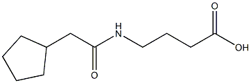 4-[(cyclopentylacetyl)amino]butanoic acid Struktur