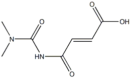 4-[(dimethylcarbamoyl)amino]-4-oxobut-2-enoic acid Struktur