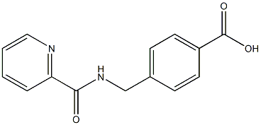 4-[(pyridin-2-ylformamido)methyl]benzoic acid Struktur