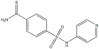 4-[(pyridin-4-ylamino)sulfonyl]benzenecarbothioamide Struktur