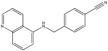 4-[(quinolin-5-ylamino)methyl]benzonitrile Struktur