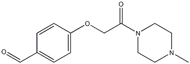 4-[2-(4-methylpiperazin-1-yl)-2-oxoethoxy]benzaldehyde Struktur