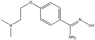 4-[2-(dimethylamino)ethoxy]-N'-hydroxybenzenecarboximidamide Struktur