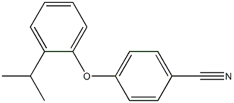 4-[2-(propan-2-yl)phenoxy]benzonitrile Struktur