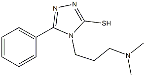 4-[3-(dimethylamino)propyl]-5-phenyl-4H-1,2,4-triazole-3-thiol Struktur