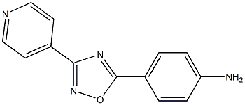 4-[3-(pyridin-4-yl)-1,2,4-oxadiazol-5-yl]aniline Struktur