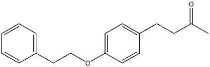 4-[4-(2-phenylethoxy)phenyl]butan-2-one Struktur