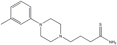 4-[4-(3-methylphenyl)piperazin-1-yl]butanethioamide Struktur