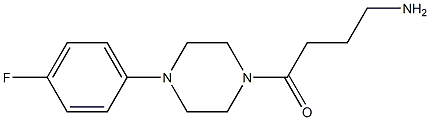 4-[4-(4-fluorophenyl)piperazin-1-yl]-4-oxobutan-1-amine Struktur