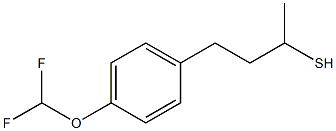 4-[4-(difluoromethoxy)phenyl]butane-2-thiol Struktur