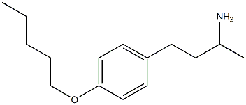 4-[4-(pentyloxy)phenyl]butan-2-amine Struktur