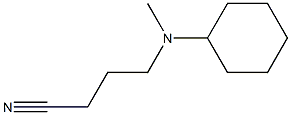 4-[cyclohexyl(methyl)amino]butanenitrile Struktur