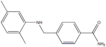 4-{[(2,5-dimethylphenyl)amino]methyl}benzamide Struktur