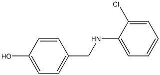 4-{[(2-chlorophenyl)amino]methyl}phenol Struktur