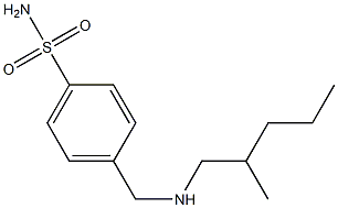 4-{[(2-methylpentyl)amino]methyl}benzene-1-sulfonamide Struktur