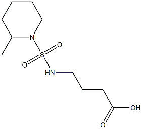 4-{[(2-methylpiperidine-1-)sulfonyl]amino}butanoic acid Struktur