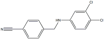 4-{[(3,4-dichlorophenyl)amino]methyl}benzonitrile Struktur