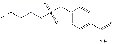 4-{[(3-methylbutyl)sulfamoyl]methyl}benzene-1-carbothioamide Struktur