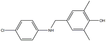 4-{[(4-chlorophenyl)amino]methyl}-2,6-dimethylphenol Struktur