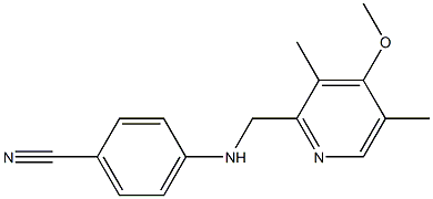 4-{[(4-methoxy-3,5-dimethylpyridin-2-yl)methyl]amino}benzonitrile Struktur