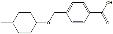 4-{[(4-methylcyclohexyl)oxy]methyl}benzoic acid Struktur