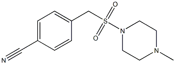 4-{[(4-methylpiperazine-1-)sulfonyl]methyl}benzonitrile Struktur