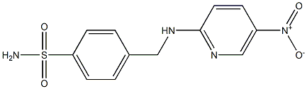 4-{[(5-nitropyridin-2-yl)amino]methyl}benzene-1-sulfonamide Struktur