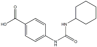 4-{[(cyclohexylamino)carbonyl]amino}benzoic acid Struktur