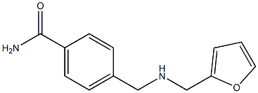 4-{[(furan-2-ylmethyl)amino]methyl}benzamide Struktur