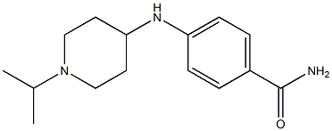 4-{[1-(propan-2-yl)piperidin-4-yl]amino}benzamide Struktur