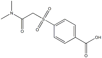 4-{[2-(dimethylamino)-2-oxoethyl]sulfonyl}benzoic acid Struktur