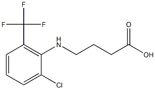 4-{[2-chloro-6-(trifluoromethyl)phenyl]amino}butanoic acid Struktur