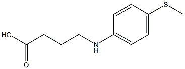 4-{[4-(methylsulfanyl)phenyl]amino}butanoic acid Struktur