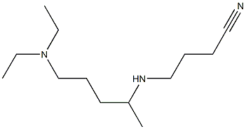 4-{[5-(diethylamino)pentan-2-yl]amino}butanenitrile Struktur