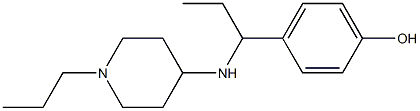 4-{1-[(1-propylpiperidin-4-yl)amino]propyl}phenol Struktur