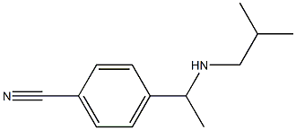 4-{1-[(2-methylpropyl)amino]ethyl}benzonitrile Struktur