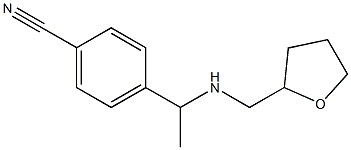 4-{1-[(oxolan-2-ylmethyl)amino]ethyl}benzonitrile Struktur