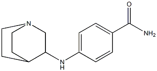 4-{1-azabicyclo[2.2.2]octan-3-ylamino}benzamide Struktur