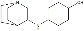 4-{1-azabicyclo[2.2.2]octan-3-ylamino}cyclohexan-1-ol Struktur