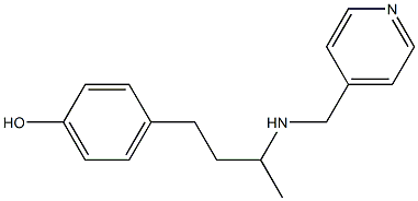 4-{3-[(pyridin-4-ylmethyl)amino]butyl}phenol Struktur