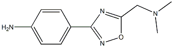 4-{5-[(dimethylamino)methyl]-1,2,4-oxadiazol-3-yl}aniline Struktur