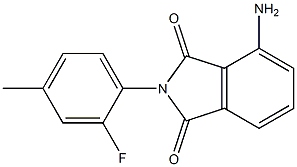 4-amino-2-(2-fluoro-4-methylphenyl)-2,3-dihydro-1H-isoindole-1,3-dione Struktur