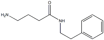 4-amino-N-(2-phenylethyl)butanamide Struktur