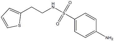 4-amino-N-(2-thien-2-ylethyl)benzenesulfonamide Struktur